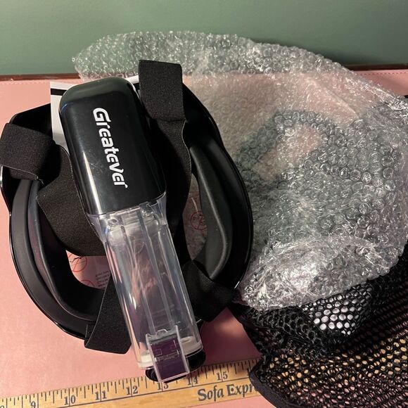 Greatever Small Black Snorkel Mask NEW Snaps In Place - Picture 10 of 15